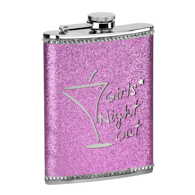 Pink Girls Night Out Hip Flask