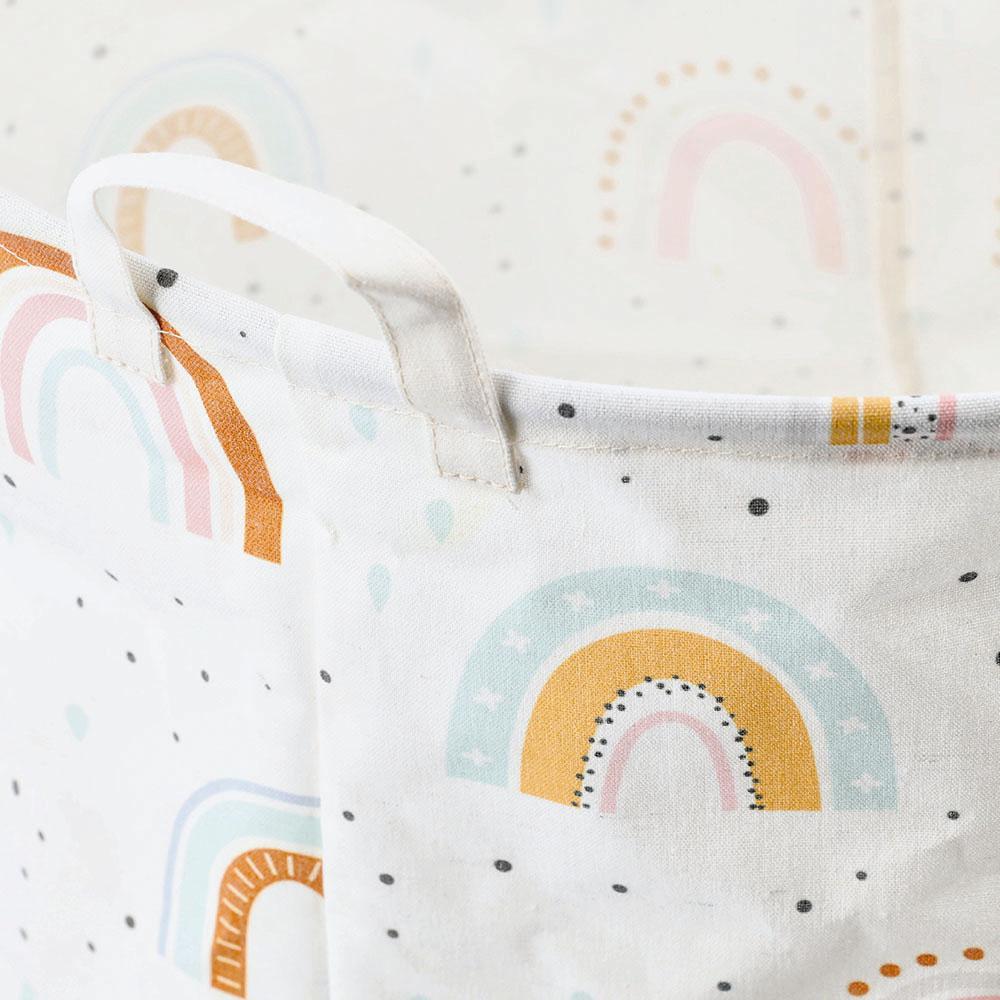 Laundry basket -Rainbow canvas