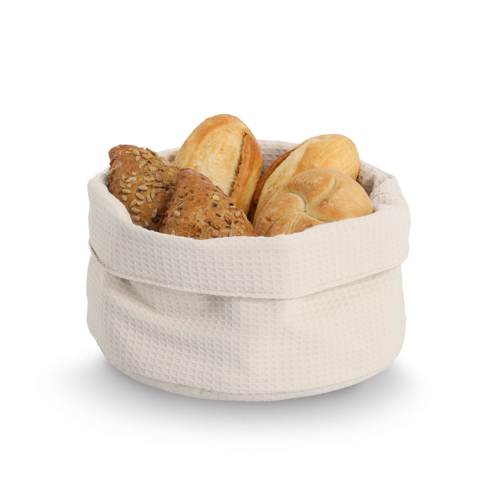Storage Waffle Basket, Beige, Ø25cm