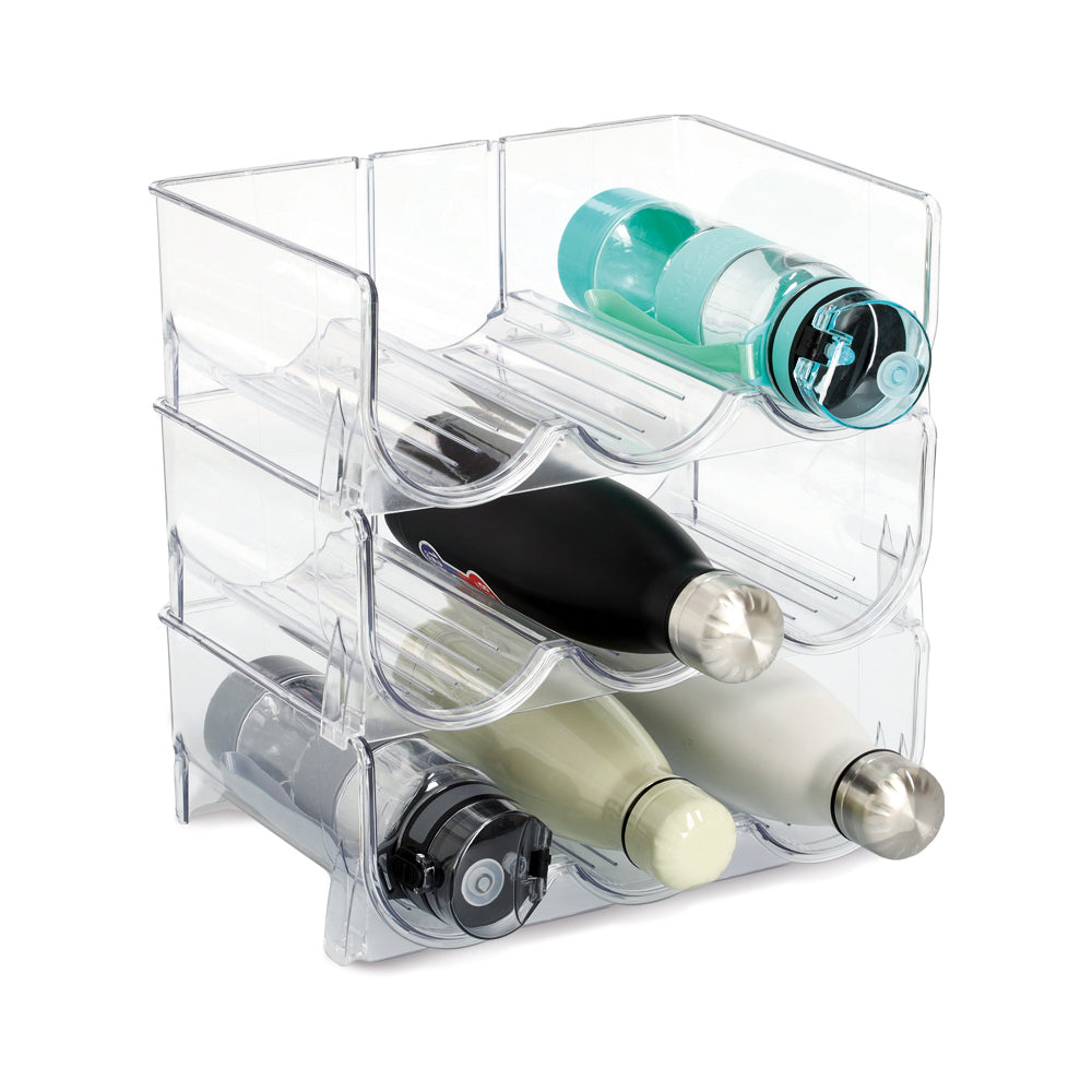 Bottle Rack For 3 Bottle, Stackable, Plastic