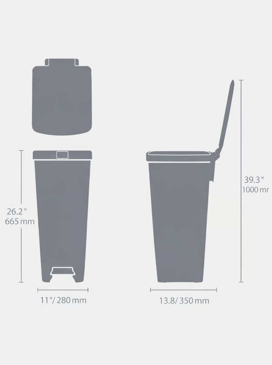 Stepup Pedal Bin - Soft Beige- 40L