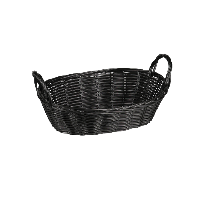 Bread And Fruit Basket Plastic Black