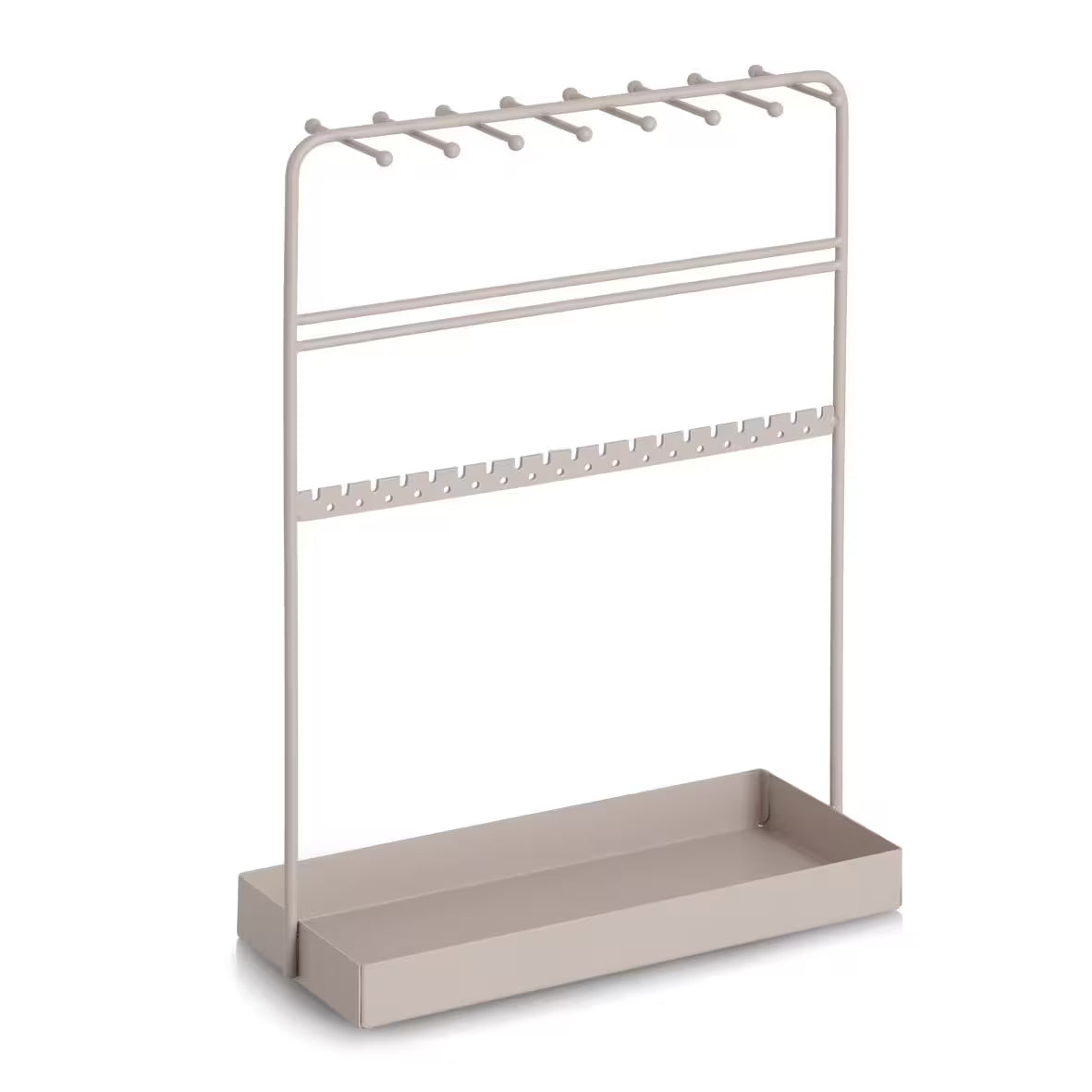 Jewelry Organizer- Metal, -Greige