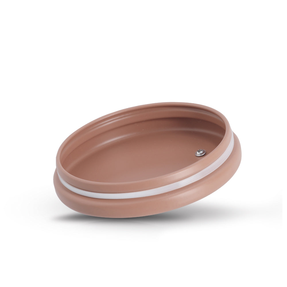 Storage Jar, 1.3L, Metal/Rubberwood - Mocha