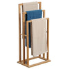 Three Tier Towel Rack - Bamboo