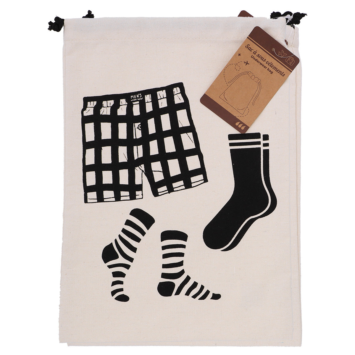 Polyester/Cotton Underwear Travel Bag, Men/Women - The Organised Store