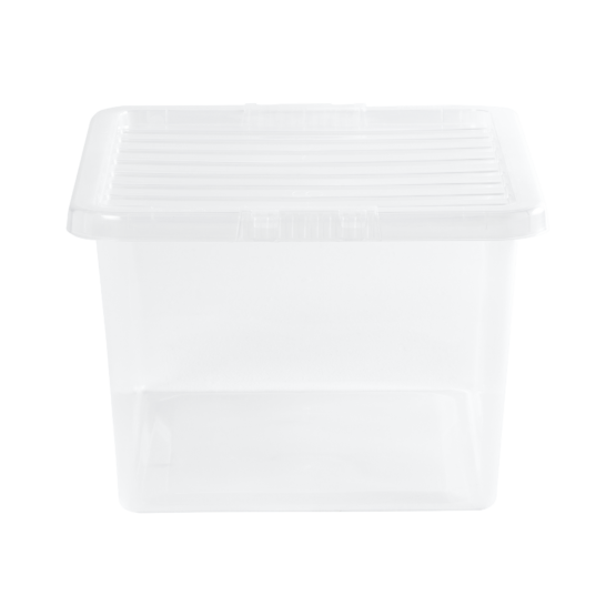 Crystal 37 Litre Box & Lid Clear
