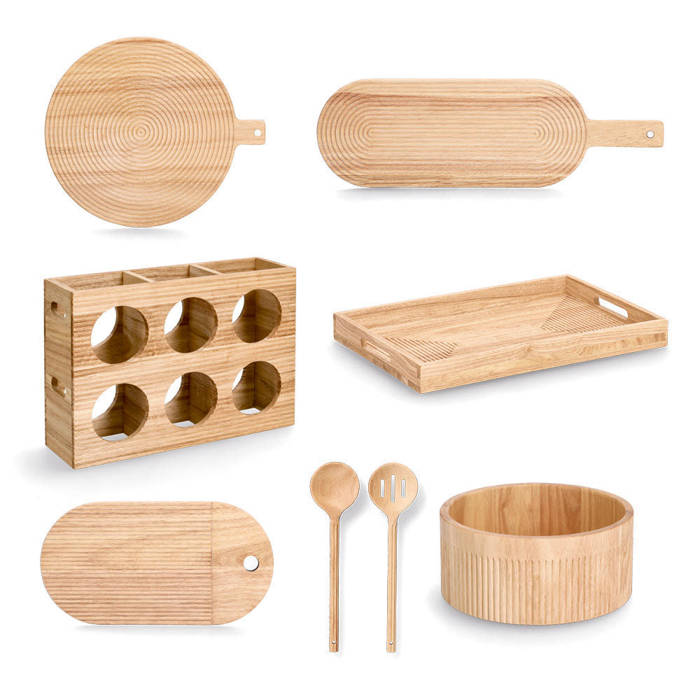 Cutting Board, Oval, Rubberwood