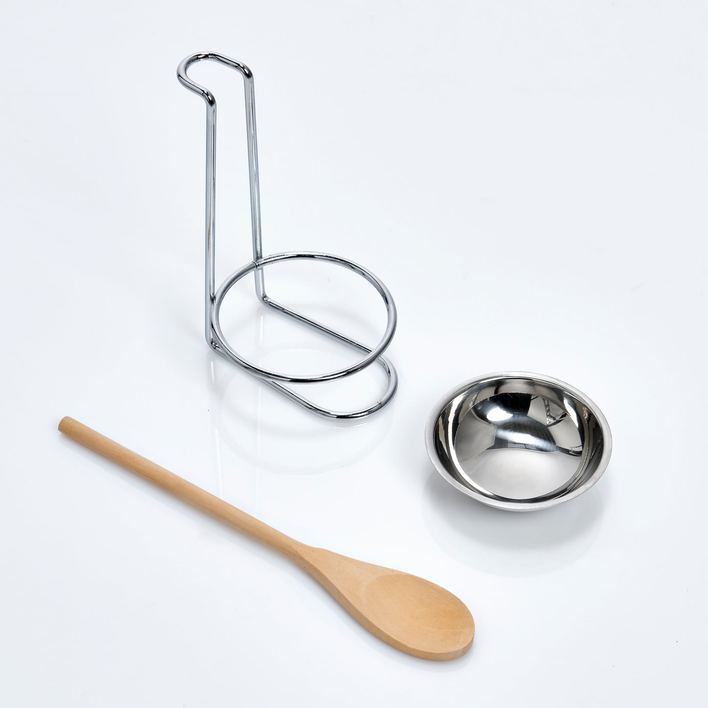 Spoon Holder, Metal Chromed/Stainless Steel