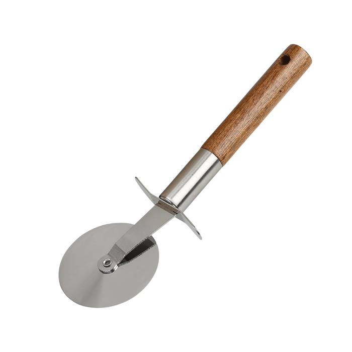 Pizza Cutter SS & Acacia