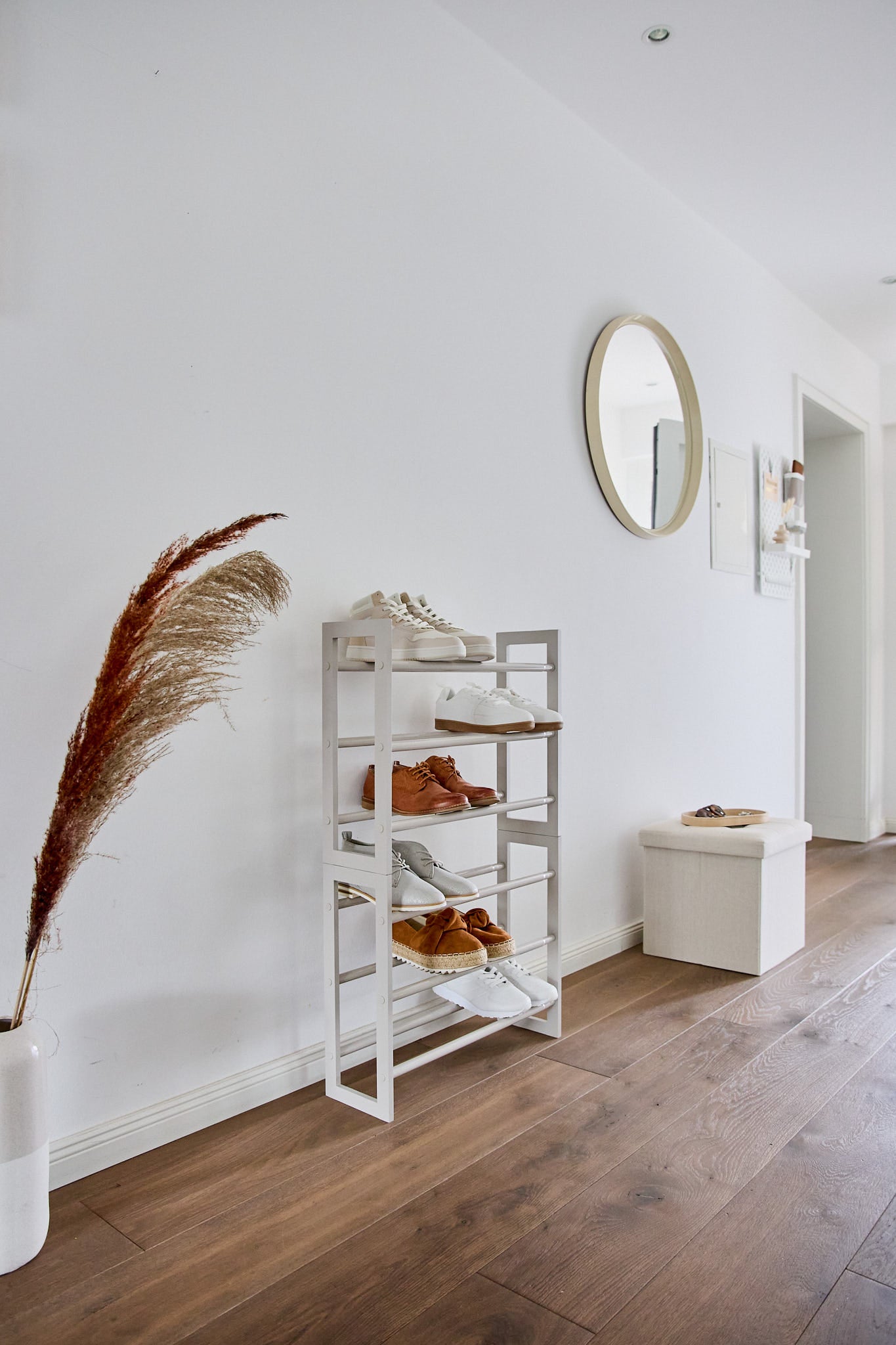 Extendable Wooden Shoe rack-Stackable-3 Tier - The Organised Store