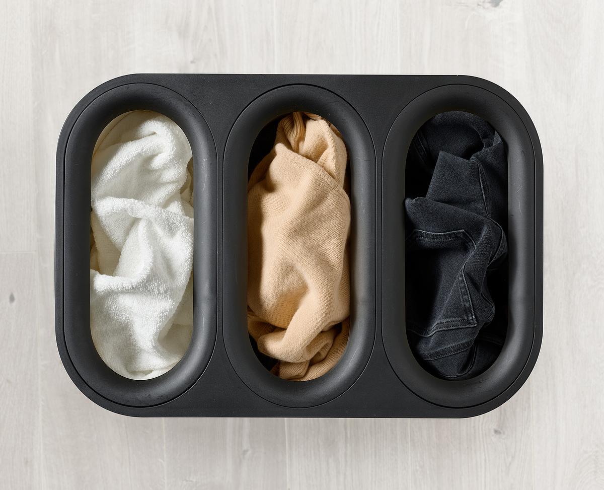 Tota Luxe 90L Black Laundry Separation Basket