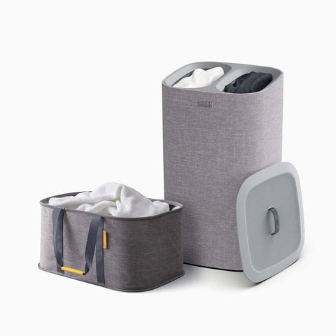 Hold-All Max - Foldable Laundry Basket- Grey