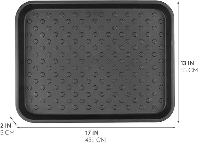 Plastic Under Sink Mat Tray for Kitchen Cabinet, Bathroom, Entryways, Office, Mudroom, College Dorm