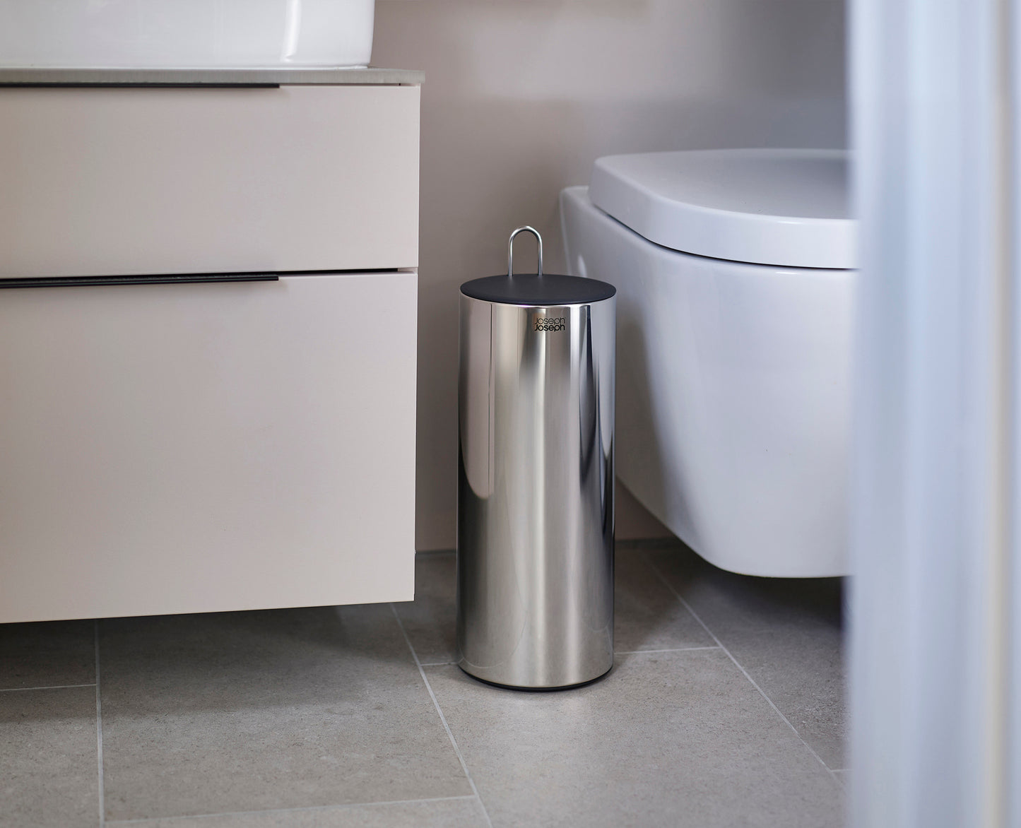 Luxe Stainless-Steel Concealed Toilet Roll Holder