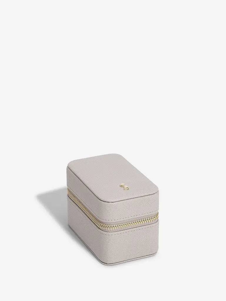 Taupe Travel Jewellery & Watch Box