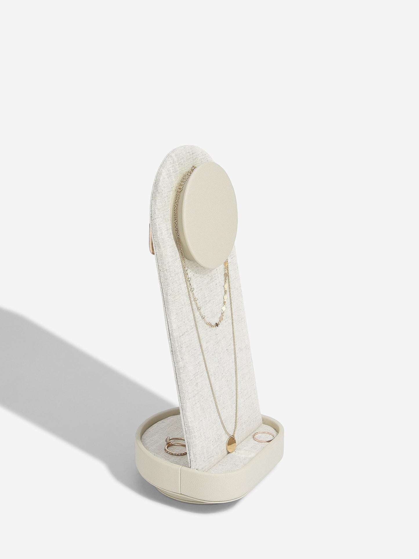Oatmeal & Linen Rotating Jewellery Stand