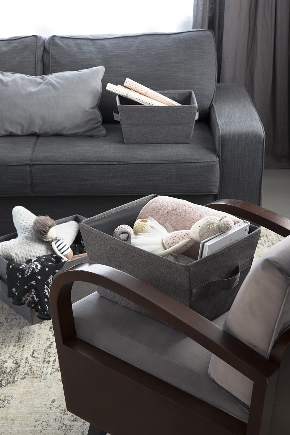 Foldable Storage Basket-Large - The Organised Store