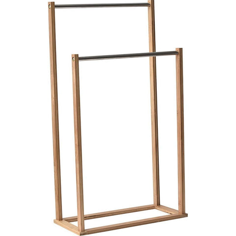 Corner Cabinet With Three Slim  Shelves - Bamboo
