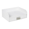 Walter- Letter Tray With Drawer - White
