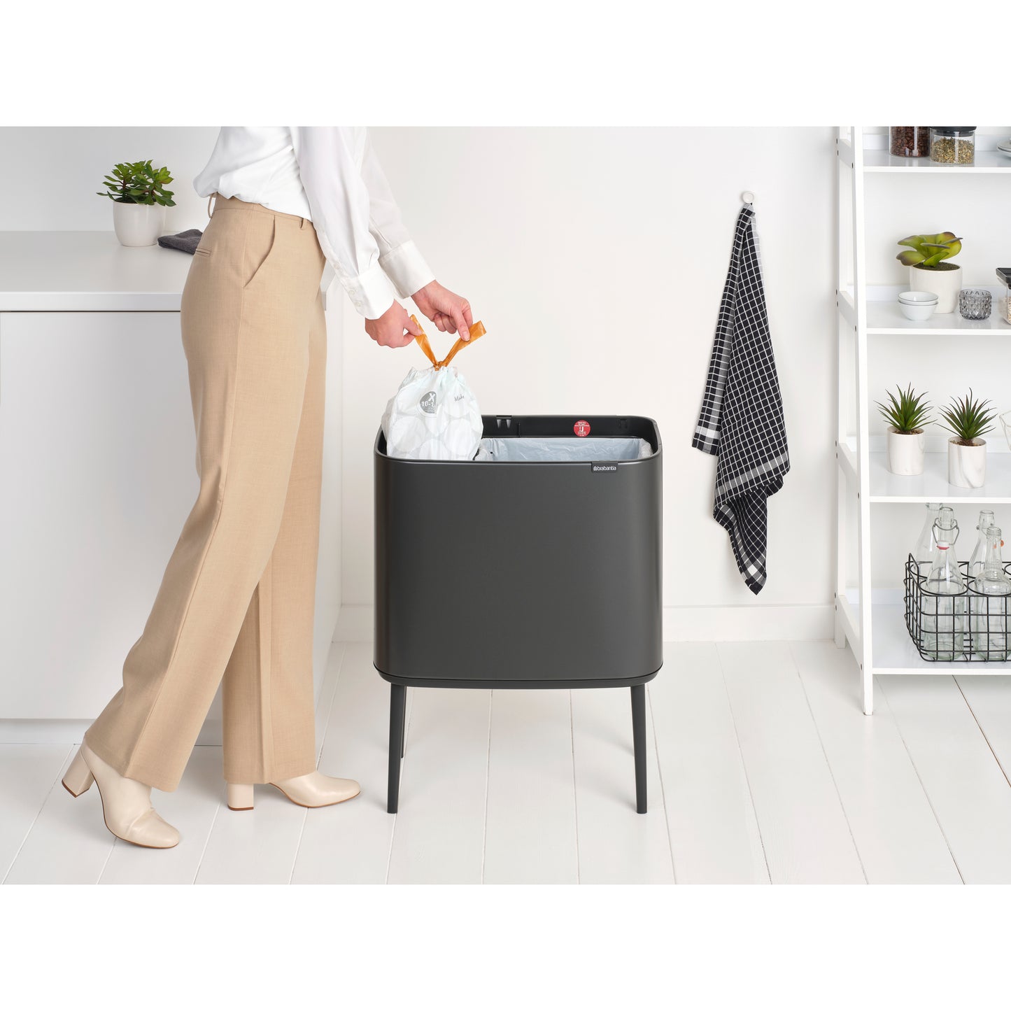 BO Touch Bin 11 + 23 Litre- Confident Grey