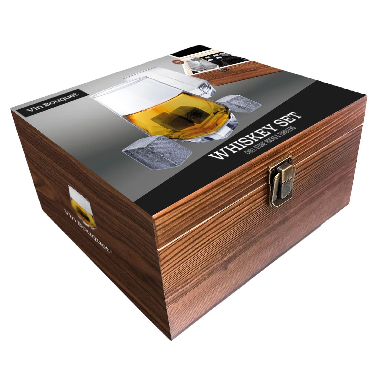 Whisky Set In Wooden Box