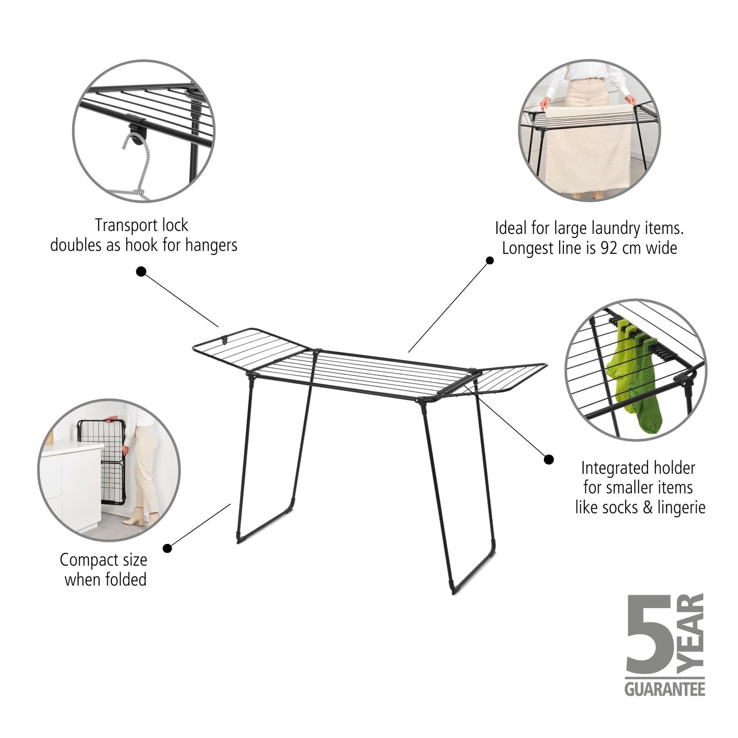 HangOn Drying Rack - Black- 18M