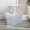 Crystal 31 Litre Box & Lid Clear