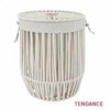 Storage  Basket - Cotton/Rope Effect - White - Various Sizes