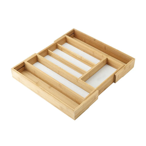 Adjustable Cutlery Tray - Bamboo