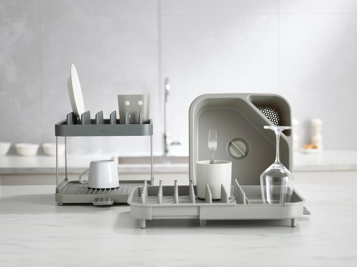 Duo 2-Tier Dish Rack - Grey
