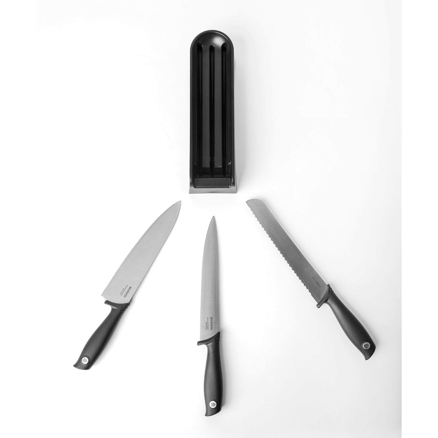 Tasty+ Drawer Knife Block Plus Knives, Dark Grey