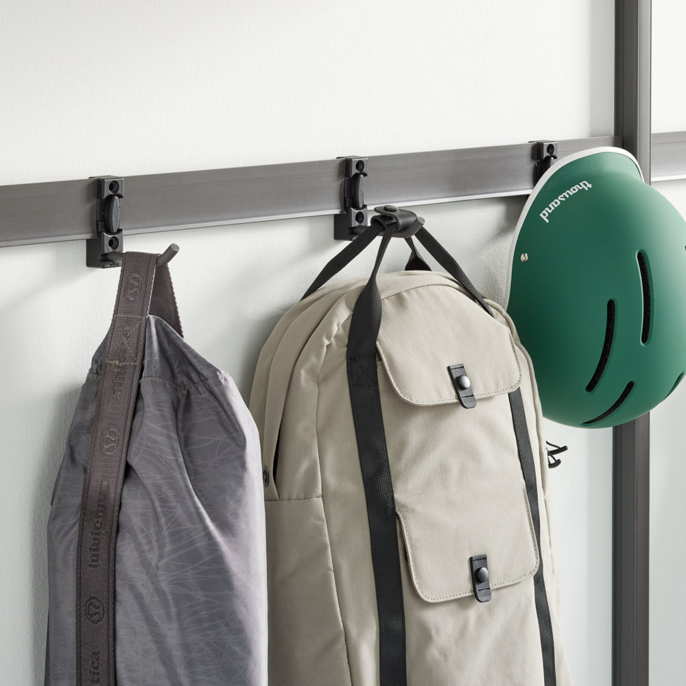 Track hook Matte grey, pkg/3