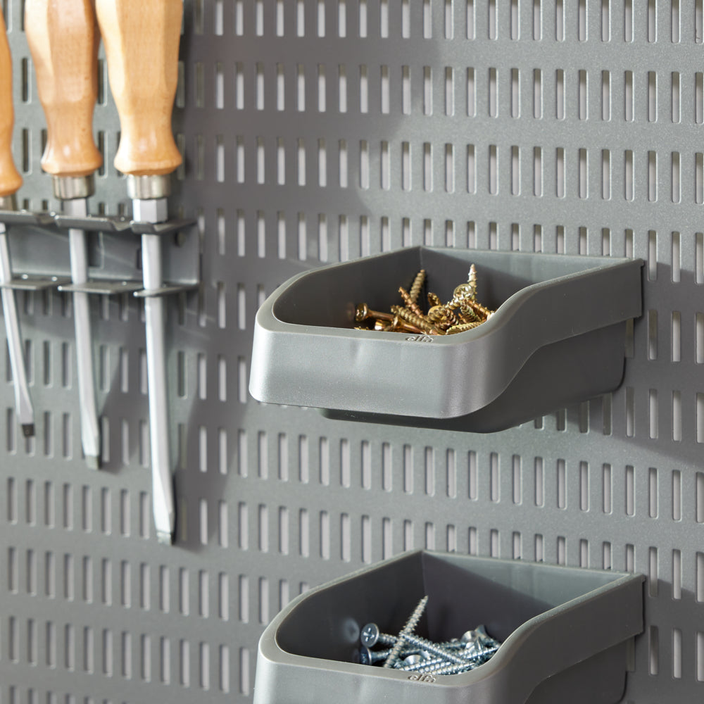 Short Pegboard Bin – New Elga Garage Plus range