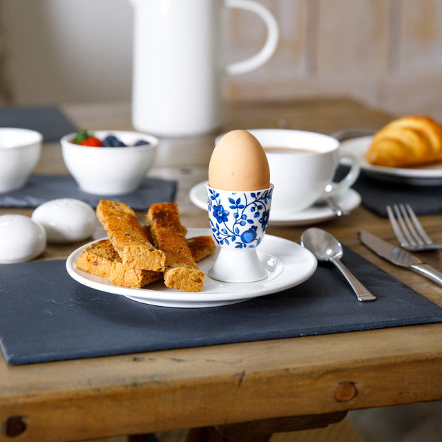 Traditional Floral Porcelain Egg Cup