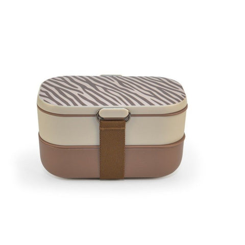 Lunchbox With Cutlery 1.2L - Wooden Brown