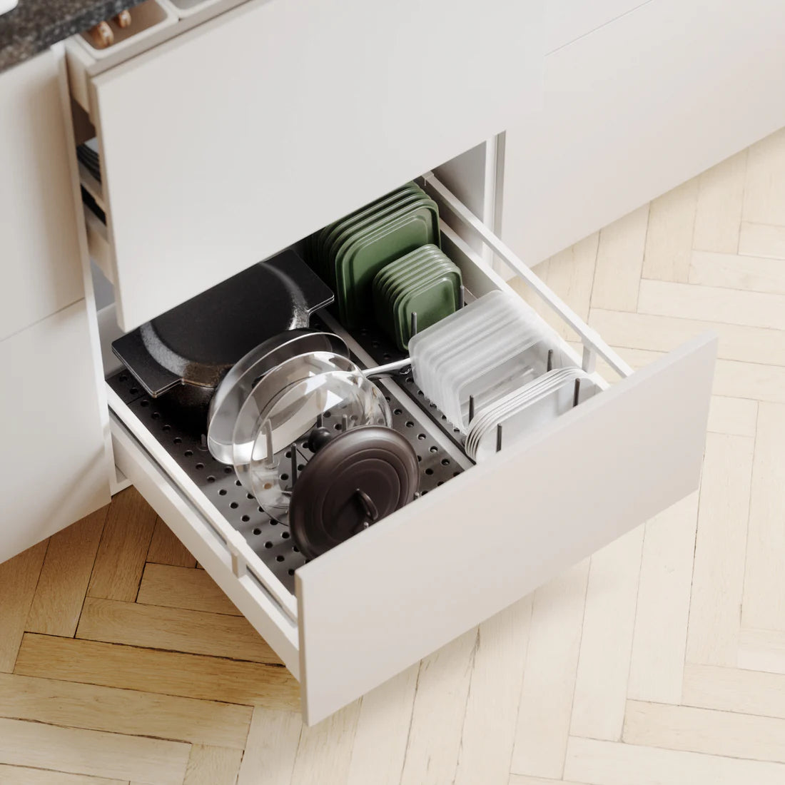 Peggy Drawer Organizer, Set Of 2, White