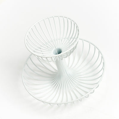 Metal Fruit Basket, 2 Tier - Various Colours