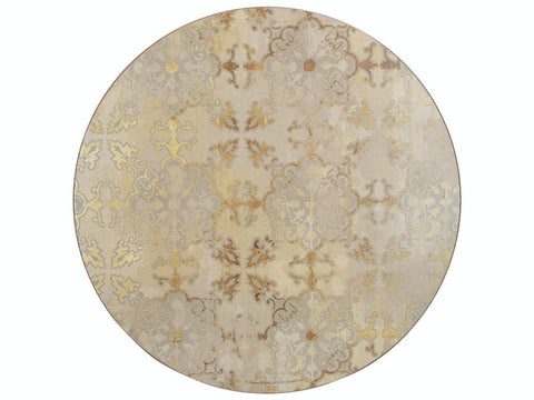 Creative Tops Hessian Placemats, Set of 4, White Mandala Design