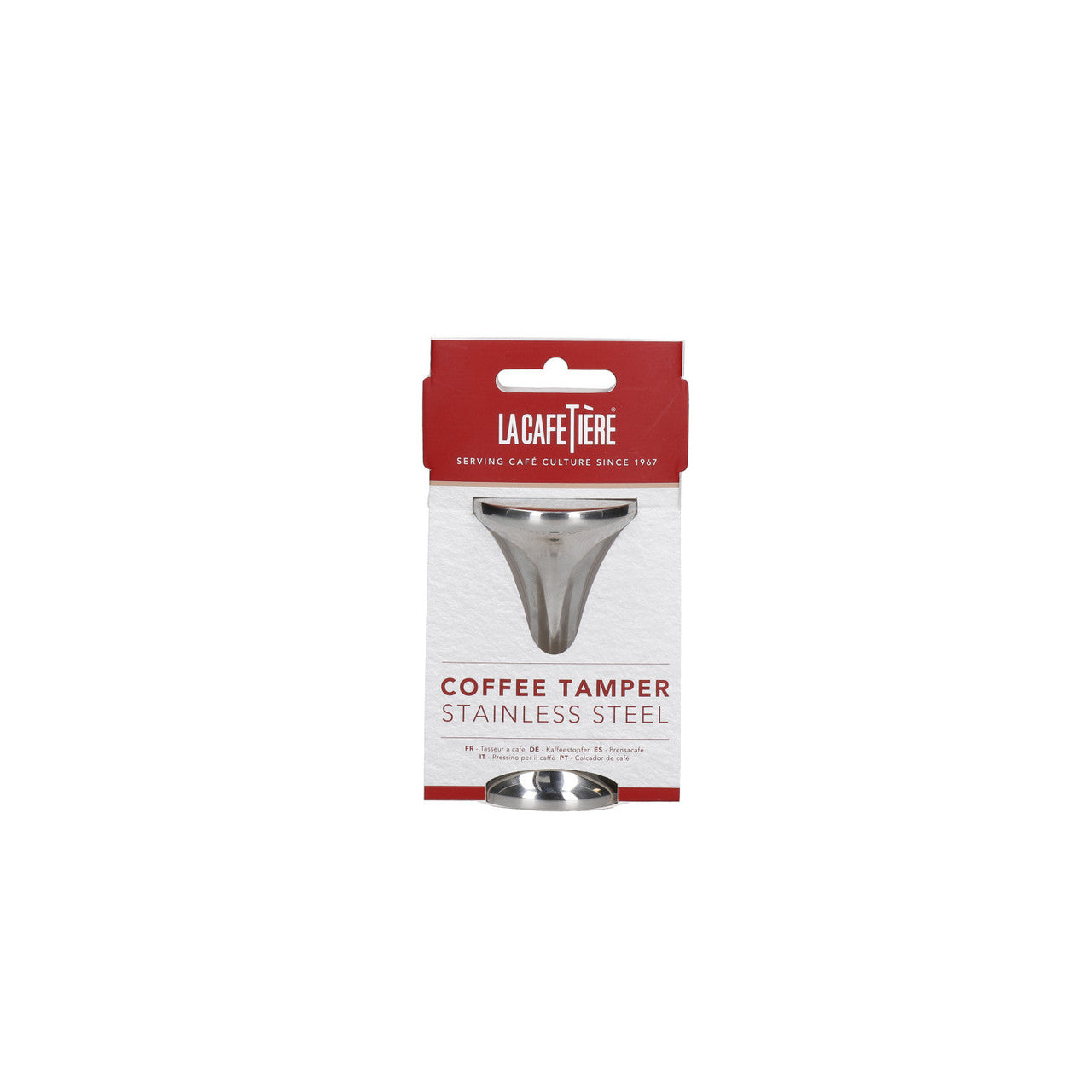 La Cafetière 2-In-1 Coffee Tamper, Stainless Steel