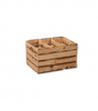 Pine Wood Storage Box - 3 Compartments - 47cm x 36cm x 28cm