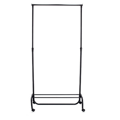 Mobile Clothes Rack, Metal/Plastic - Black