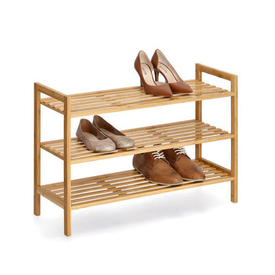 Shoe rack With 3 Shelves, Bamboo