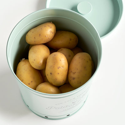Storage Jar Potatoes , Metal-Mint