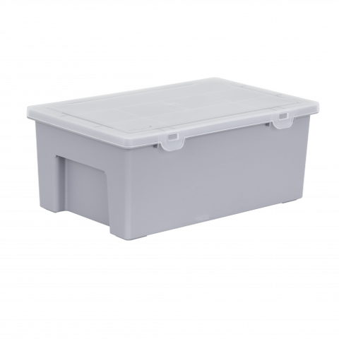 Q-Line Storage Box - 8 Compartments - Transparent