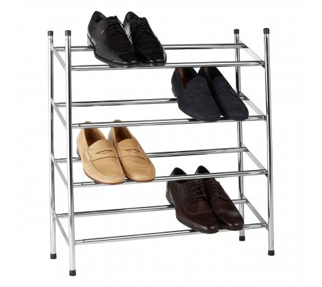 Shoe Cupboard with Seat Cushion - White/Grey