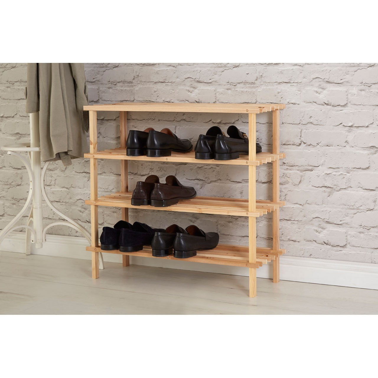 Shoe Rack Four Shelves - The Organised Store