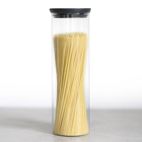 MasterClass Airtight Glass Food Storage Jar with Brass Lid