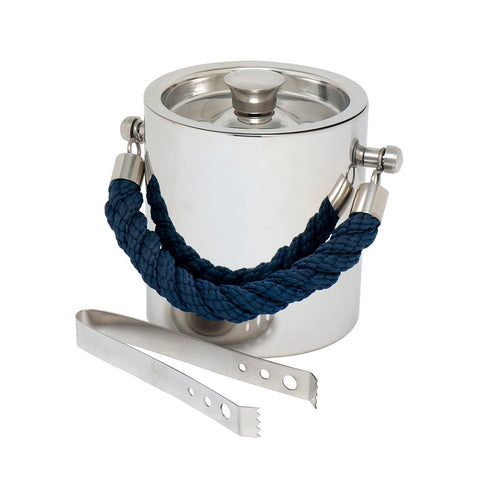 Stainless Steel Ice Bucket with Lid and Tongs