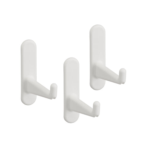 Storage Track Hook White- Pack of 3